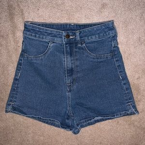High Waisted Denim Shorts